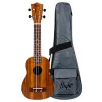 Flight NUS200 Sopraan Ukelele-Teak, Multicolor, one Size (ALMNUS200)