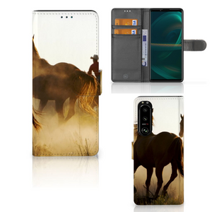 Sony Xperia 5III Telefoonhoesje met Pasjes Design Cowboy