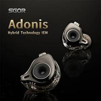 sgor adonis 1dd1ba hybride technologie oortelefoon in-ear monitor hifi super bass oordopjes hoge geluidskwaliteit muziek hoofdtelefoon venus Lightinthebox