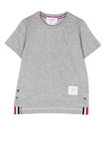 Thom Browne Kids t-shirt en coton à manches courtes - Gris - thumbnail