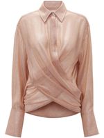 Victoria Beckham blouse à design cache-cœur - Rose - thumbnail