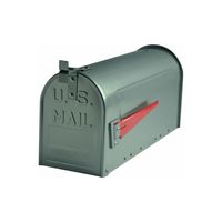 Amerikaanse brievenbus US Mailbox - aluminium zilver - thumbnail