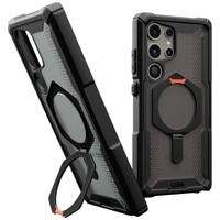 Urban Armor Gear Plasma XTE Kickstand Backcover Samsung Galaxy S24 Zwart, Oranje Met standfunctie, MagSafe compatible - thumbnail