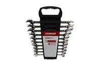 GEDORE red R05905010 Open Ring-steeksleutelset, bek met ringratel, 10-delige set, SW 10-19 mm