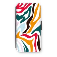 Colored Zebra: iPhone 8 Flip Hoesje - thumbnail