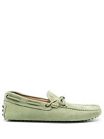 Tod's mocassins Laccetto Gommino en daim - Vert