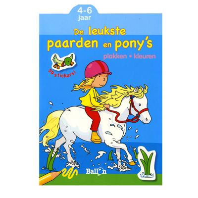 Standaard Uitgeverij Plakken en Kleuren De leukste Paarden en Pony's, 4-6 jaar Standaard Uitgeverij Plakken en Kleuren De leukste Paarden en Pony's, 4-6 jaar