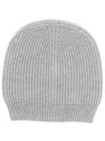 Peserico bonnet en maille nervurée - Gris