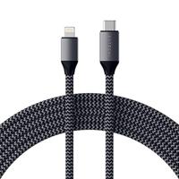 SATECHI USB-C Naar Lightning Oplaadkabel (1.8 Meter / 6.6 Ft) - Apple Mfi Gecertificeerd - Voor iPhone 14 Pro/14/14 Plus, iPhone 13 Pro Max/13 Pro/13/13 Mini, Airpods Pro, Airpods 3/2/ 1