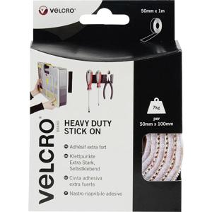 VELCRO® VEL-EC60242 Klittenband Om vast te plakken Haak- en lusdeel, Extra sterk (l x b) 1000 mm x 50 mm Wit 1 m