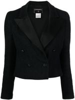 CHANEL Pre-Owned veste crop en tweed (2005) - Noir