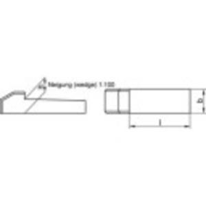 TOOLCRAFT Staal C45K Kopspie (Ø x l) 14 mm x 56 mm 10 stuk(s)