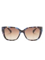 Michael Kors lunettes de soleil carrées Acadia - Bleu