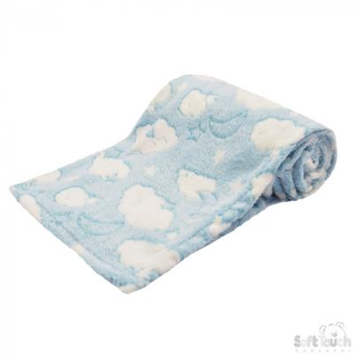 Soft Touch deken Cloud Embossed Soft Touch deken Cloud Embossed