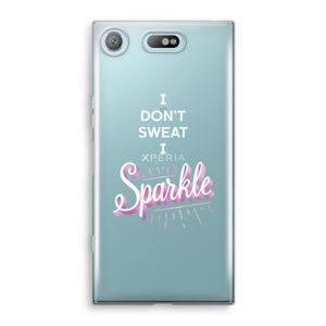 Sparkle quote: Sony Xperia XZ1 Compact Transparant Hoesje