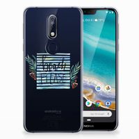 Nokia 7.1 Telefoonhoesje met Naam Boho Beach - thumbnail