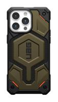 Urban Armor Gear Monarch Pro MagSafe Backcover Apple iPhone 15 Pro Max Kevlar, Groen MagSafe compatible