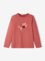 T-shirt met versiering en motief froufrou Oeko-Tex® terracota