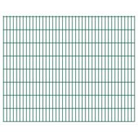 vidaXL Dubbelstaafmatten 2,008x1,63 m 14 m (totale lengte) groen