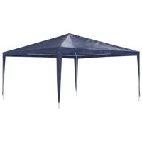 vidaXL Partytent Feesttent Tuintent Paviljoen Tuinprieel Prieel Scherm Tuinpaviljoen Partytenten Luifel Tent Zonwering Zonnescherm Scherm 4x4 m Blauw