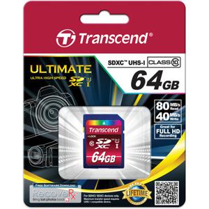 Transcend TS64GSDXC10U1 flashgeheugen 64 GB SDXC MLC Klasse 10