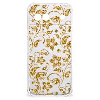 Google Pixel 8A Case Gouden Bloemen