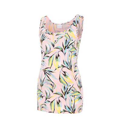 MAMALICIOUS zwangerschapstop Alina met biologisch katoen lichtroze/groen/geel MAMALICIOUS zwangerschapstop Alina met biologisch katoen lichtroze/groen/geel