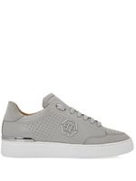 Philipp Plein baskets à logo Hexagon - Gris - thumbnail