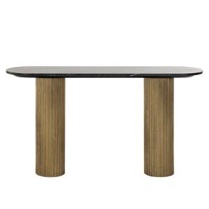 Richmond Sidetable Dayton Marmer en Brass, 130cm - Goud