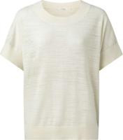 Crew neck knit sweater bleached sand