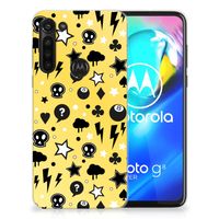 Silicone Back Case Motorola Moto G8 Power Punk Geel - thumbnail