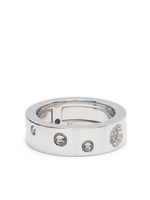 Roberto Coin bague Pois Moi sertie de diamants - Argent