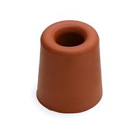 Deurbuffer / deurstopper terracotta bruin rubber 35 x 30 mm - thumbnail