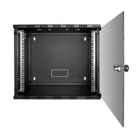 LogiLink 19 WALLMOUNT SOHO BOX 9U 540*550, BLACK, FLATPACK 19inch-wandkast (b x h x d) 540 x 456 x 550 mm 9 HE Zwart (RAL 9005) - thumbnail