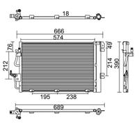 Condensor, airconditioning PowerMax, u.a. für Opel, Vauxhall - thumbnail