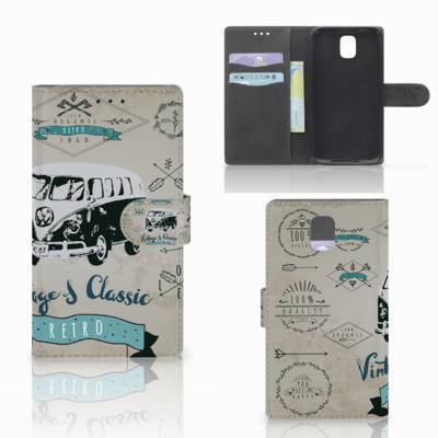 Samsung Galaxy Note 3 Telefoonhoesje met foto Retro VW Bus Samsung Galaxy Note 3 Telefoonhoesje met foto Retro VW Bus