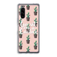 Cactus quote: Sony Xperia 5 Transparant Hoesje