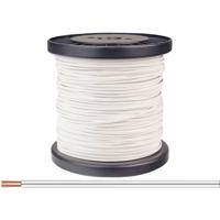 218-55-100 Draad 2 x 0.14 mm² Wit 100 m