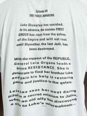 Merchcode / t-shirt Star Wars Crawl in wit