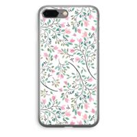 Sierlijke bloemen: iPhone 8 Plus Transparant Hoesje - thumbnail