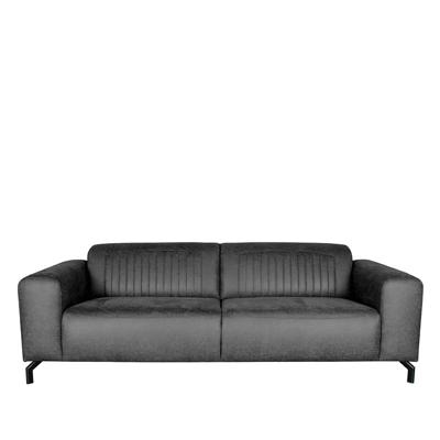 LABEL51 Bank Trento - Antraciet - Microfiber - 3-Zits