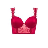 Sapph voorgevormde longline beugelbh Nathalia rood