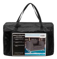 Exotan Beschermhoes Rhodos Fauteuil - Zwart