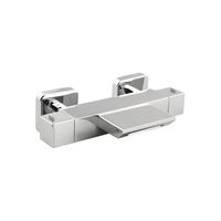 Opbouw Badkraan Sapho Dimy Thermostaatkraan Waterval 2-knop 15.5 cm Chroom Sapho