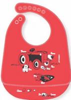 Modern-Twist slabbetje met opvangbak Farm Buddies 22,5 cm siliconen