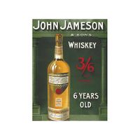 Metalen muurplaat John Jameson 30 x 40 cm - thumbnail