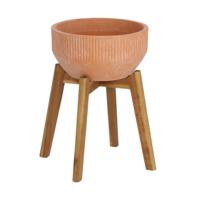 Kave Home Plantenstandaard Subject Ø27,5cm - Hout