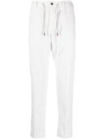 Eleventy Ribfluwelen broek - Wit