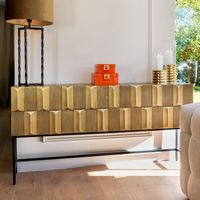 Richmond Dressoir Jaxx 160cm - Goud - thumbnail