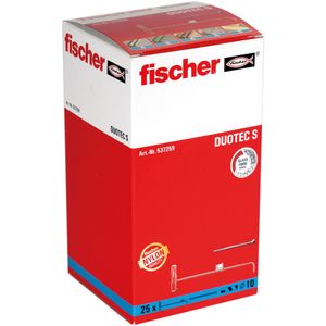 Fischer 537259 schroefanker & muurplug 25 stuk(s) Schroef- & muurplugset 50 mm